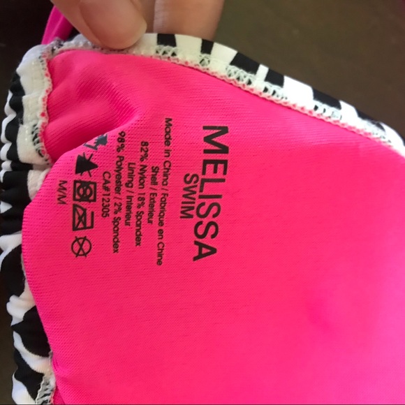 Y2k zebra and neon bikini set - Picture 5 of 6